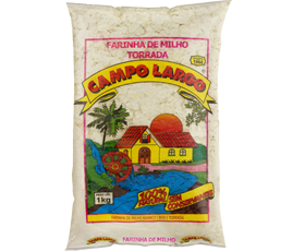 Farinha De Milho Branca Torrada Campo Largo Pacote1kg